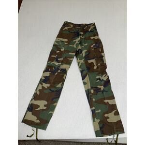 US Army Pants XS Short 27x30 Woodland Camo BDU Combat 90s
